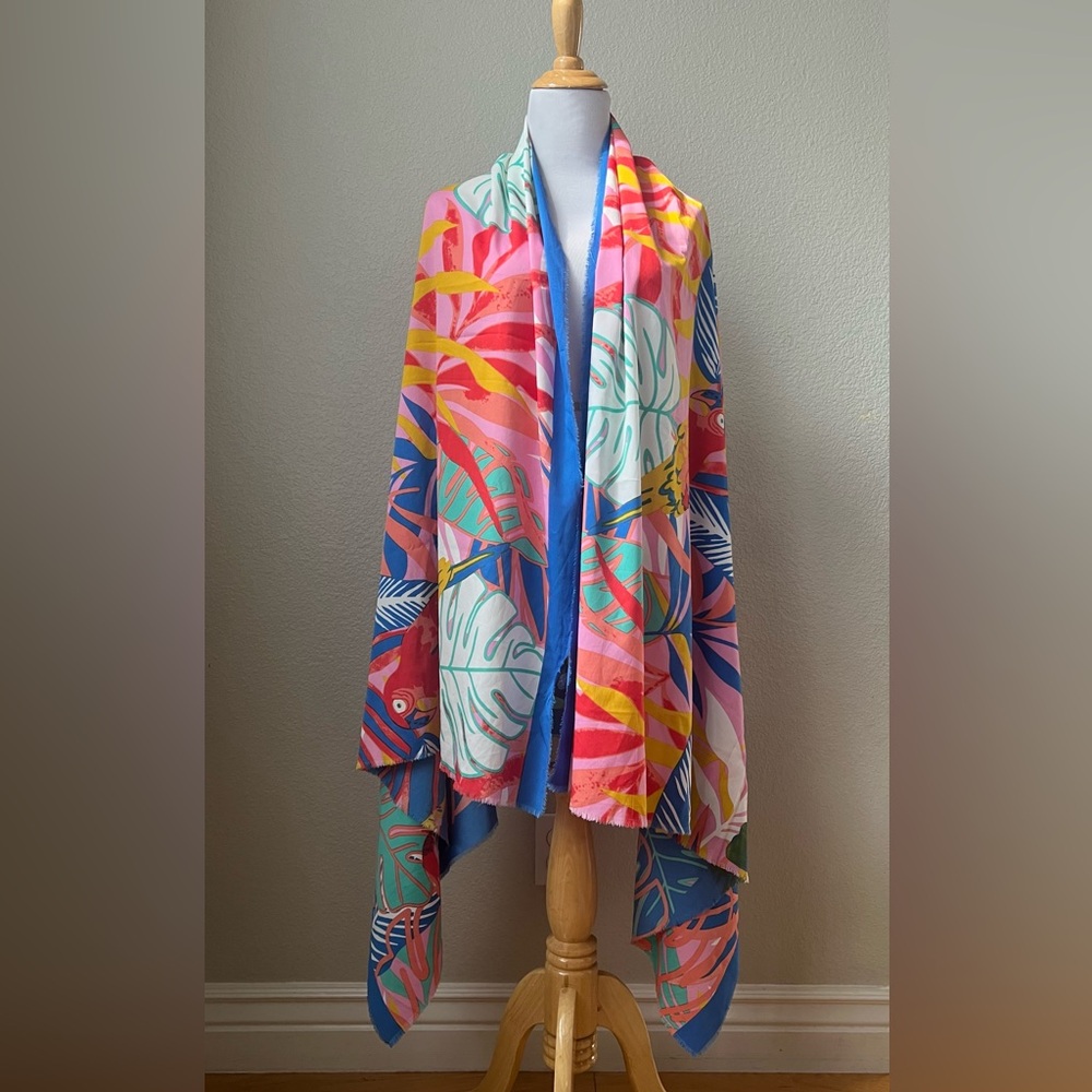 Vince Camuto Bright Tropical Scarf/Sarong